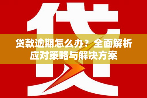 皇姑贷款逾期怎么办？全面解析应对策略与解决方案