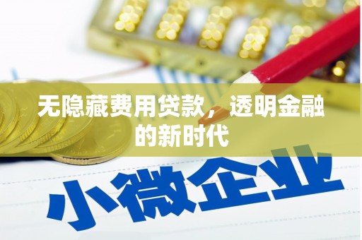 皇姑无隐藏费用贷款，透明金融的新时代