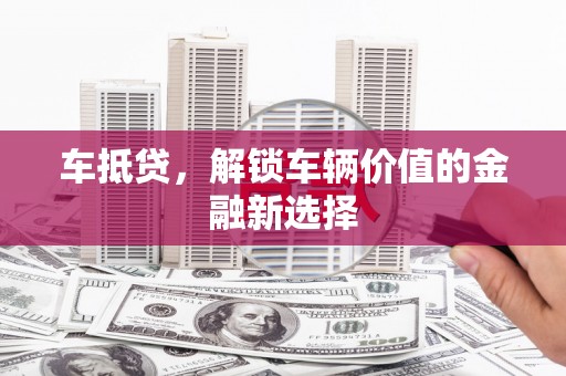 皇姑车抵贷，解锁车辆价值的金融新选择