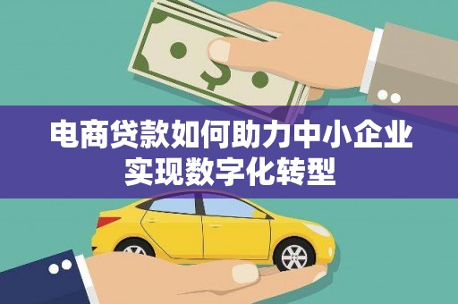 皇姑电商贷款如何助力中小企业实现数字化转型