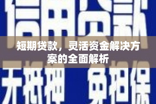 皇姑短期贷款，灵活资金解决方案的全面解析