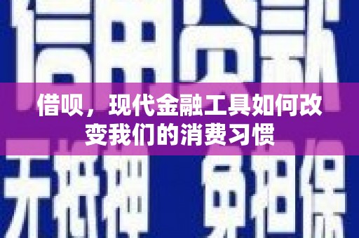 皇姑借呗，现代金融工具如何改变我们的消费习惯