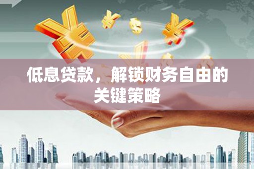 皇姑低息贷款，解锁财务自由的关键策略