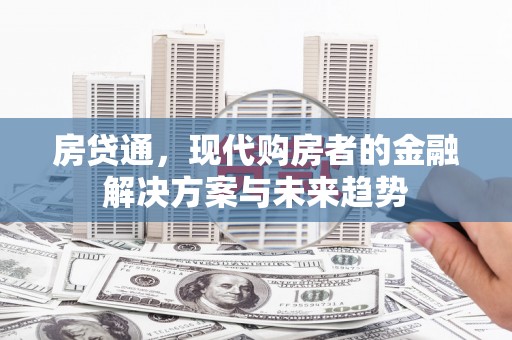 皇姑房贷通，现代购房者的金融解决方案与未来趋势