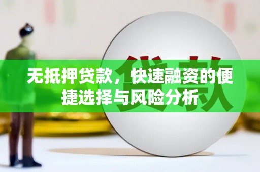 皇姑无抵押贷款，快速融资的便捷选择与风险分析