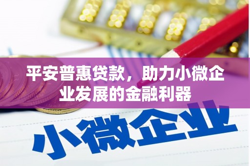 皇姑平安普惠贷款，助力小微企业发展的金融利器