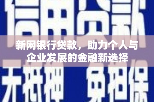 皇姑新网银行贷款，助力个人与企业发展的金融新选择