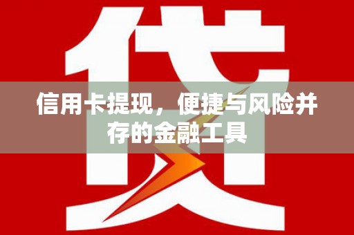 皇姑信用卡提现，便捷与风险并存的金融工具