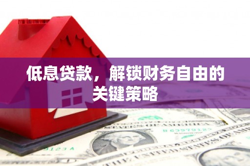 皇姑低息贷款，解锁财务自由的关键策略