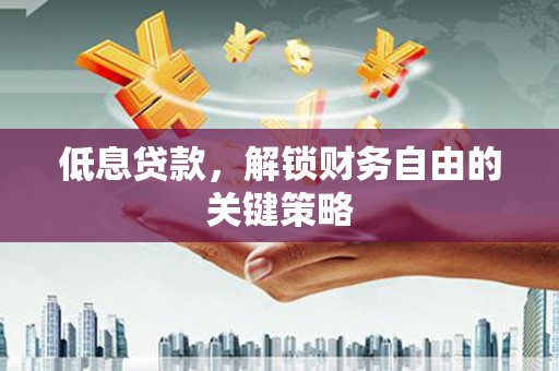 皇姑低息贷款，解锁财务自由的关键策略