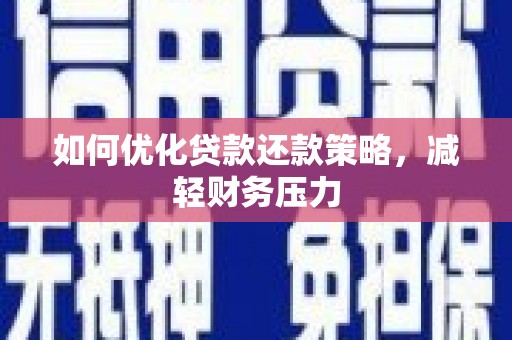 皇姑如何优化贷款还款策略，减轻财务压力